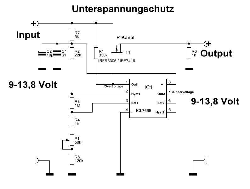 Tiefentladeschutz 12V Abschaltspannung berechnen 